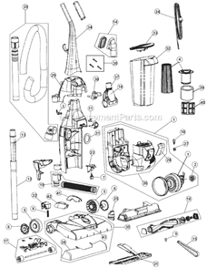 Part Location Diagram of RO-JC0290 Dirt Devil Motor